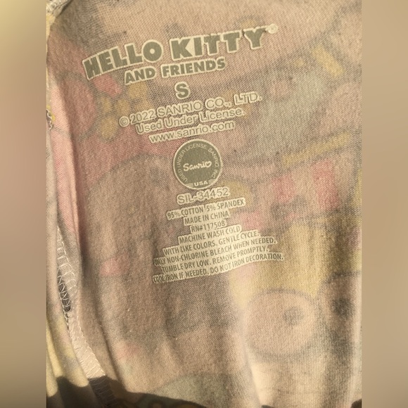 SOLD-Casual Hello Kitty bell bottom pants - Picture 4 of 6